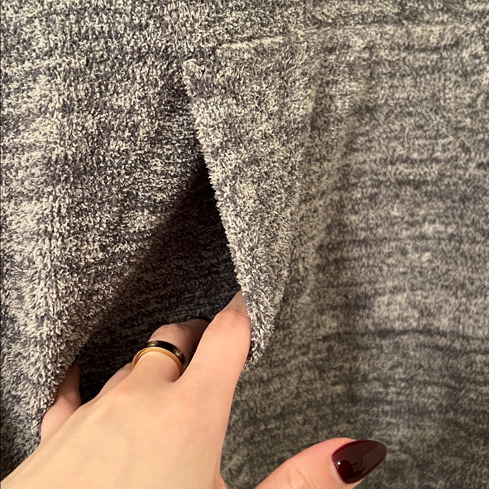 Barefoot Dreams CozyChic Turtleneck Sweater Gray OS - Picture 5 of 6
